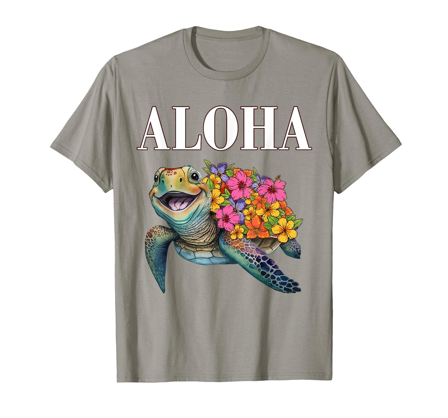 Aloha Hawaii Hawaiian-Shirt Turtle Hibiscus Kids Girl Women T-Shirt