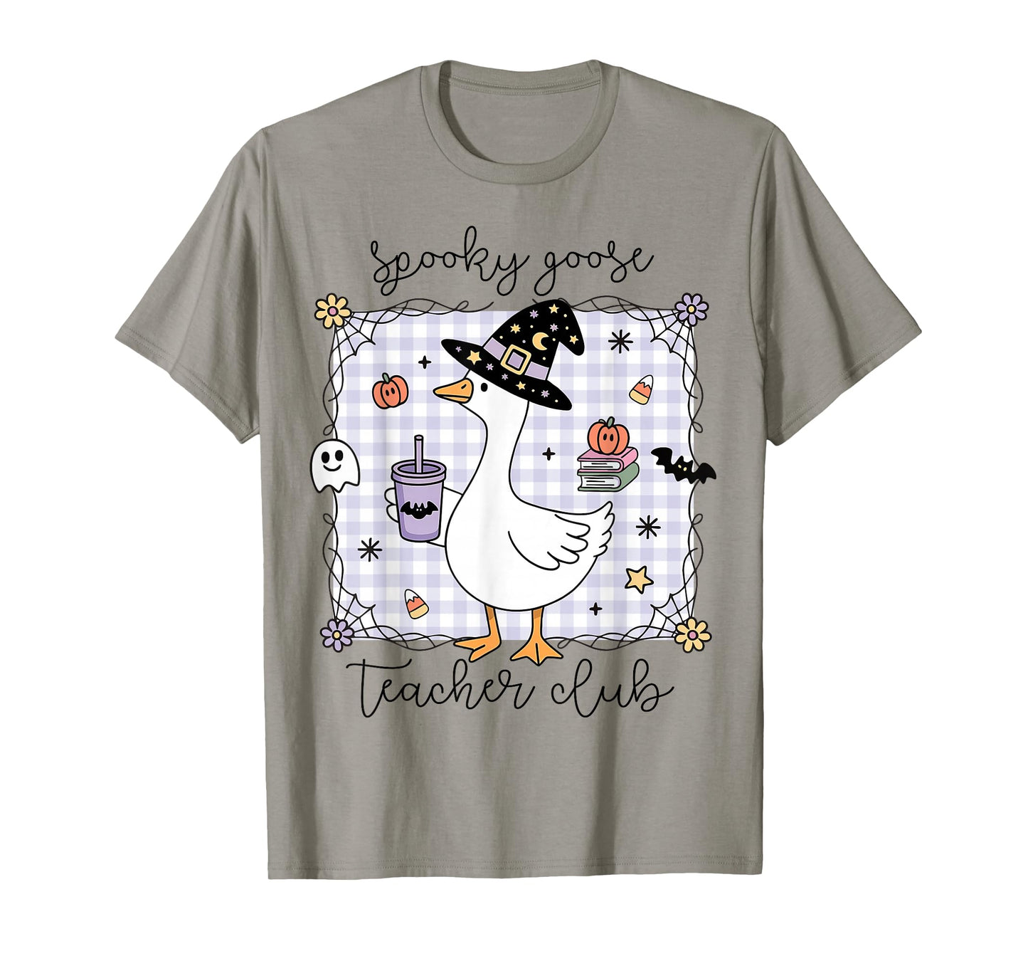 Funny Halloween Silly Goose Witch Spooky Goose Teacher Club T-Shirt