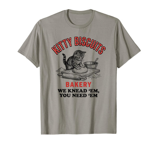 Kitty Biscuits Bakery T for Cat Lovers T-Shirt