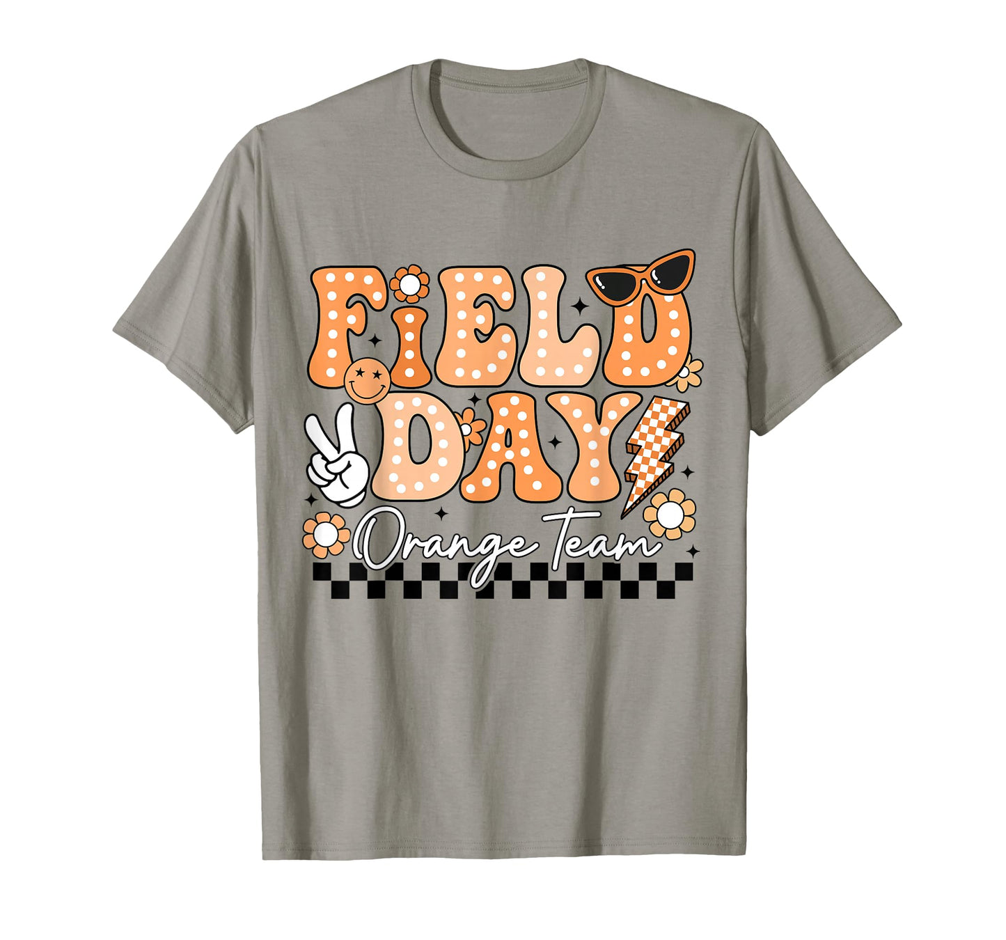 Field Day Orange Team Funny for Teacher Kids Field Day Games T-Shirt
