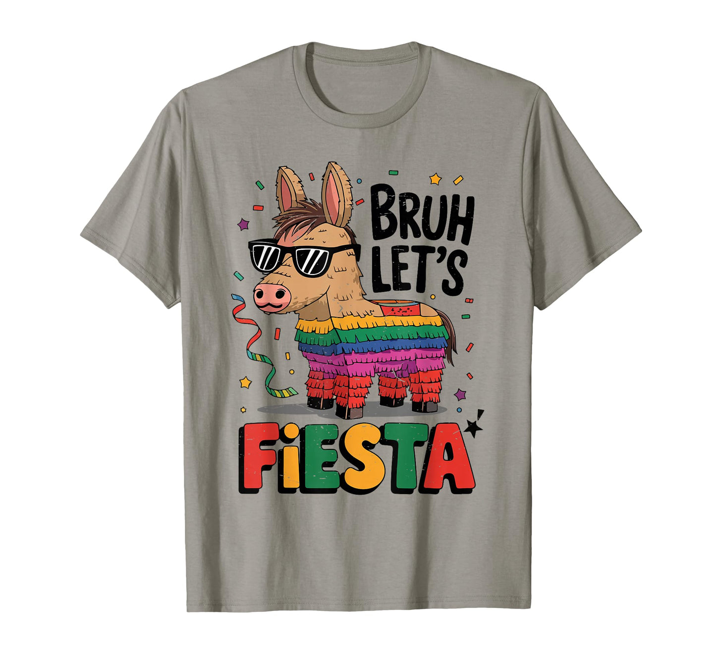 Bruh Lets Fiesta Cinco Mayo Pinata Funny Mexican Boy Men Kid T-Shirt