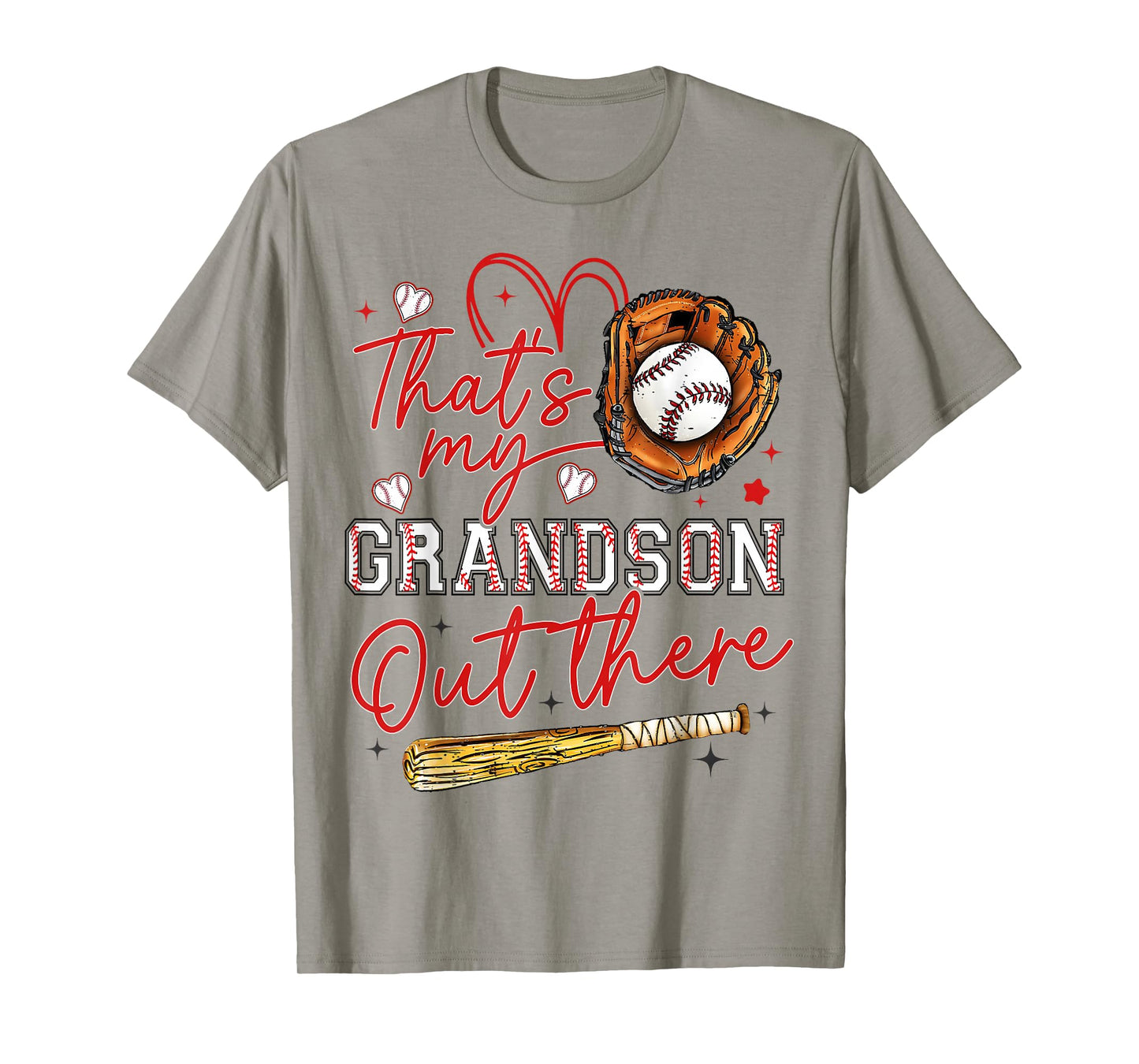 That's My Grandson Out There Baseball Grandma Mother's Day T-Shirt