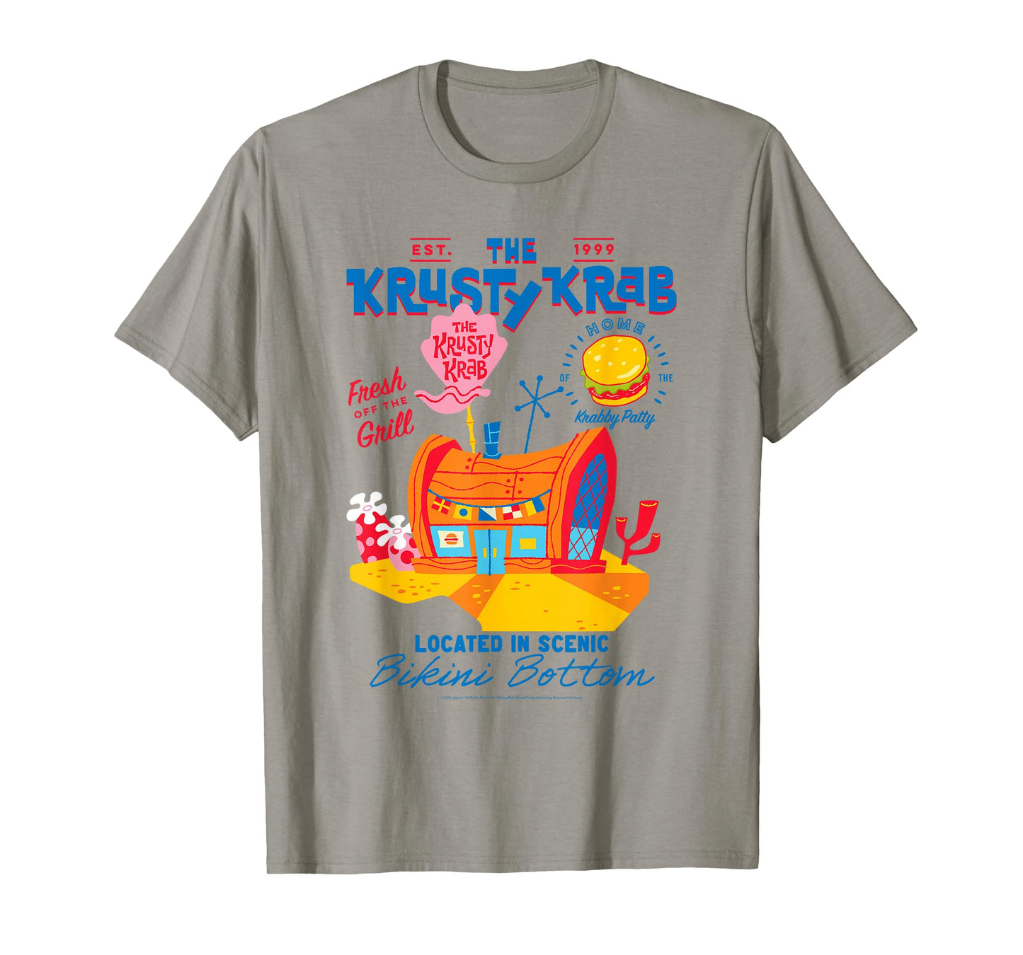 SpongeBob SquarePants Krusty Krab Cartoon Illustration T-Shirt