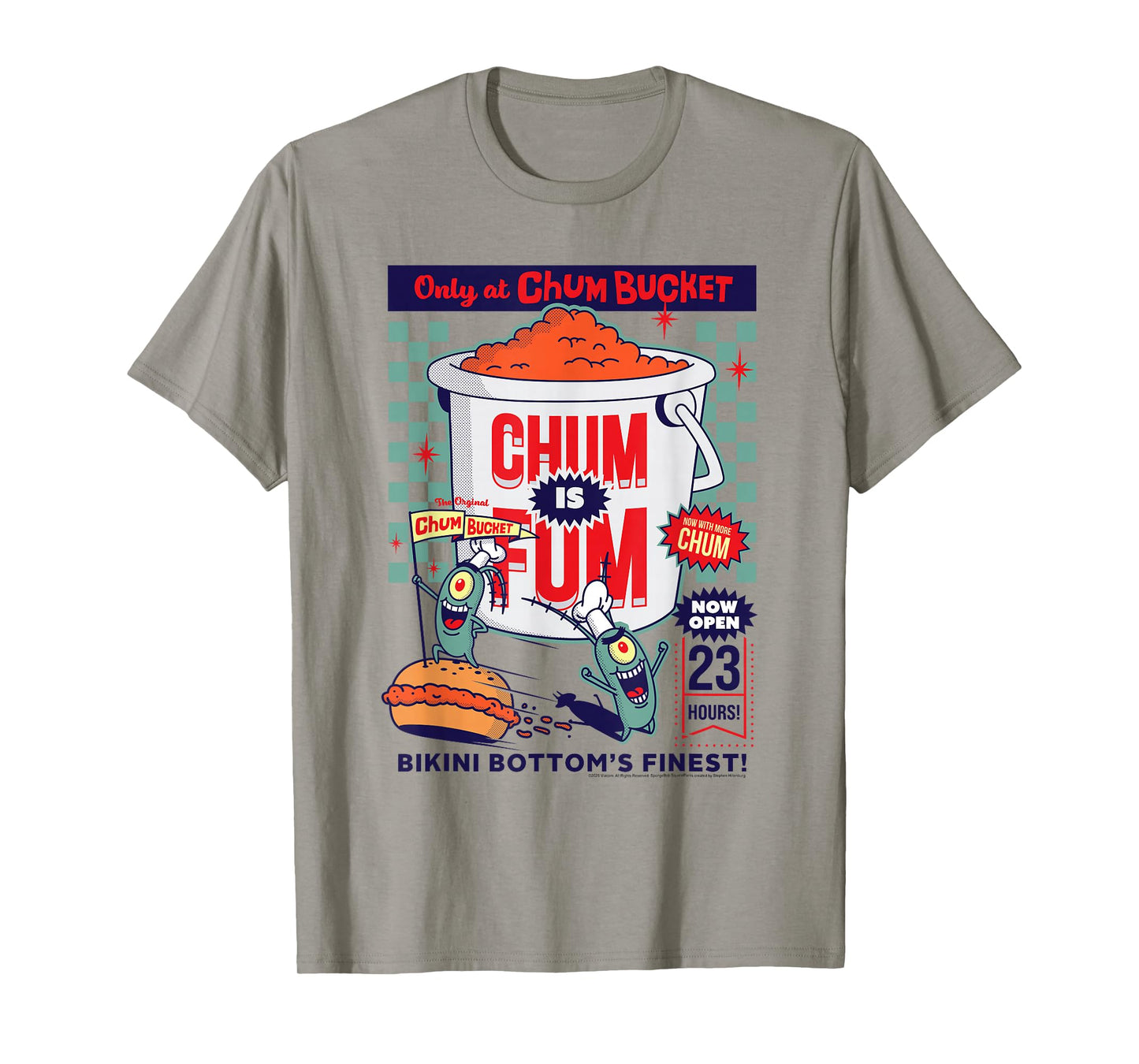 SpongeBob SquarePants Plankton Chum Bucket Chum is Fum T-Shirt