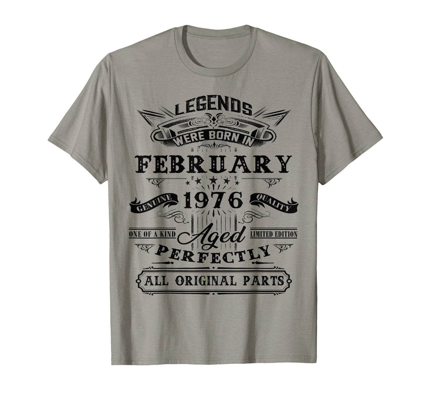 50th Birthday Gift Legend Born in February 1976 50 Yrs Old T-Shirt