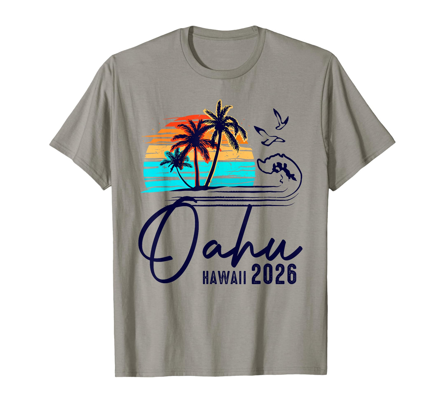 Oahu Hawaii 2026 Vacation Beach Matching Family Group T-Shirt