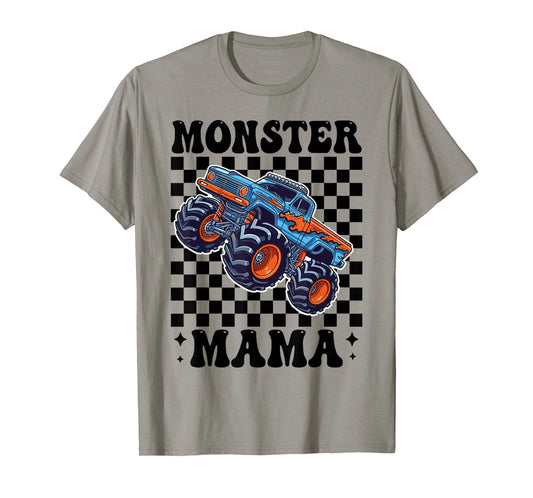 Monster Truck Mama Family Matching Monster Trucks Birthday T-Shirt