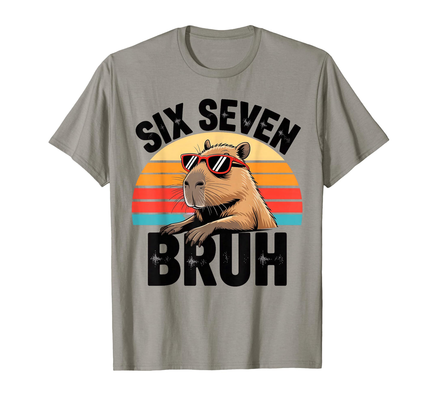 Six Seven Bruh 67 Meme Capybara T-Shirt