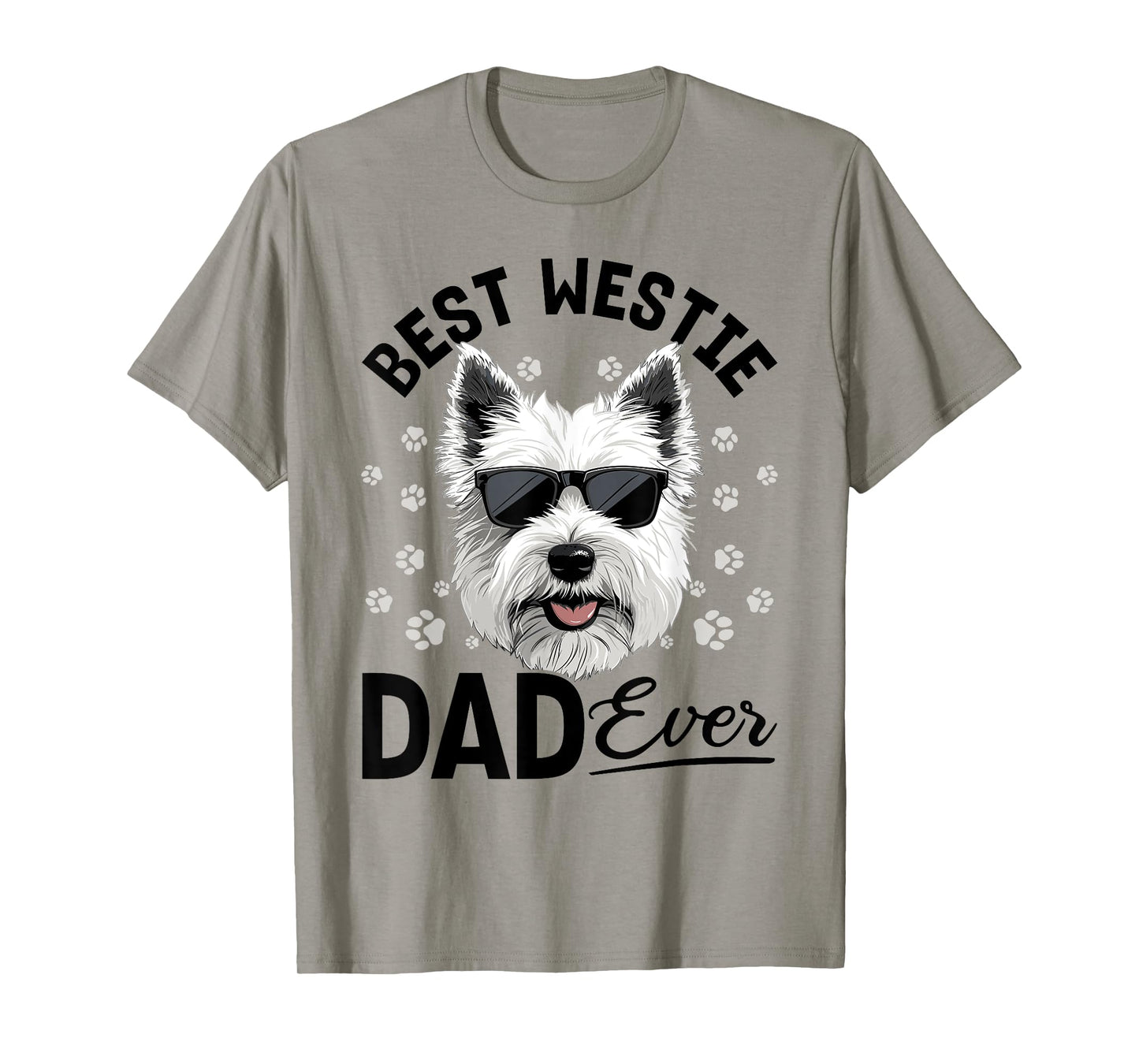 West Highland White Terrier Westie Dog Breed Best Westie Dad T-Shirt for Men Women Girls Kids