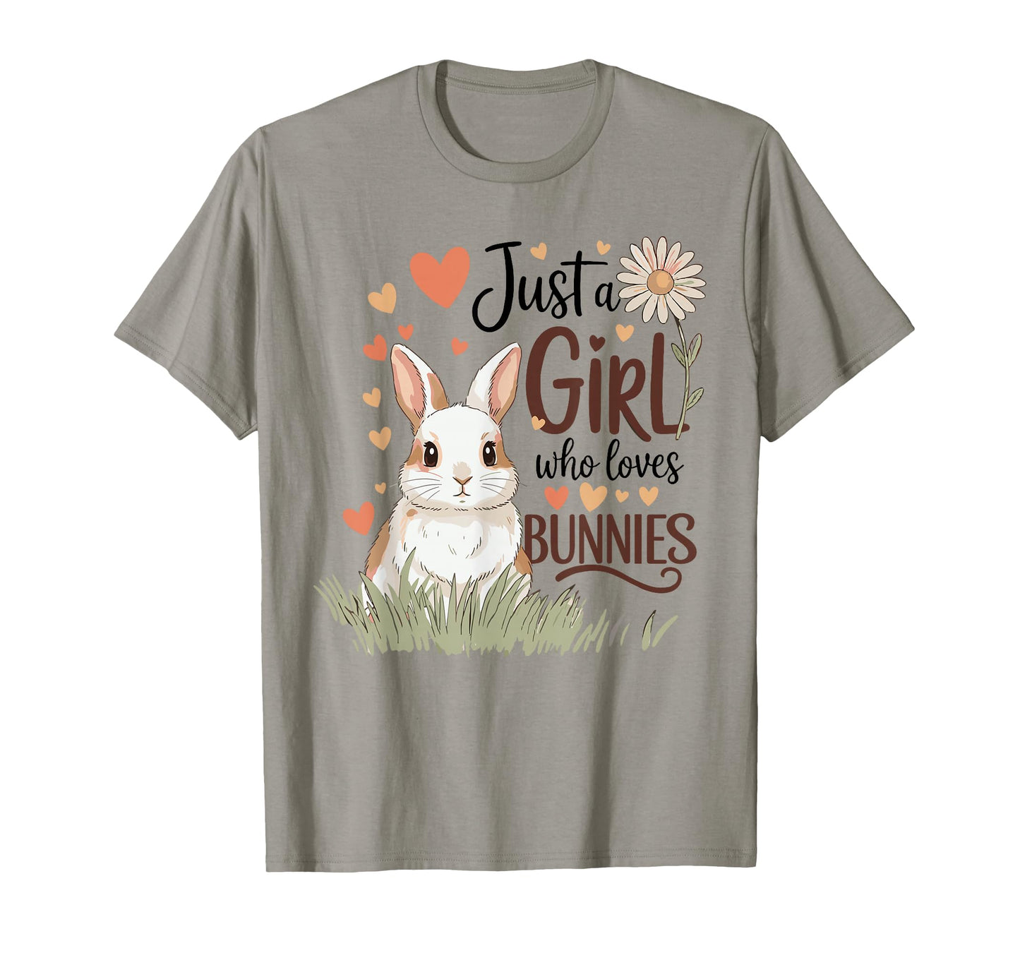 Just a Girl Who Loves Bunnies Design Cute for Girls & Women T-Shirt