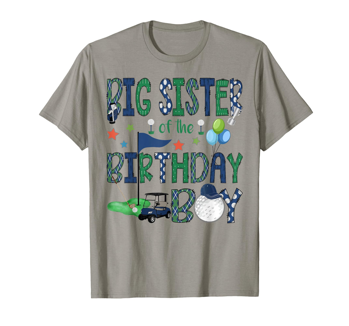 Big Sister Of The Birthday Boy Hole In One Golf Lover T-Shirt