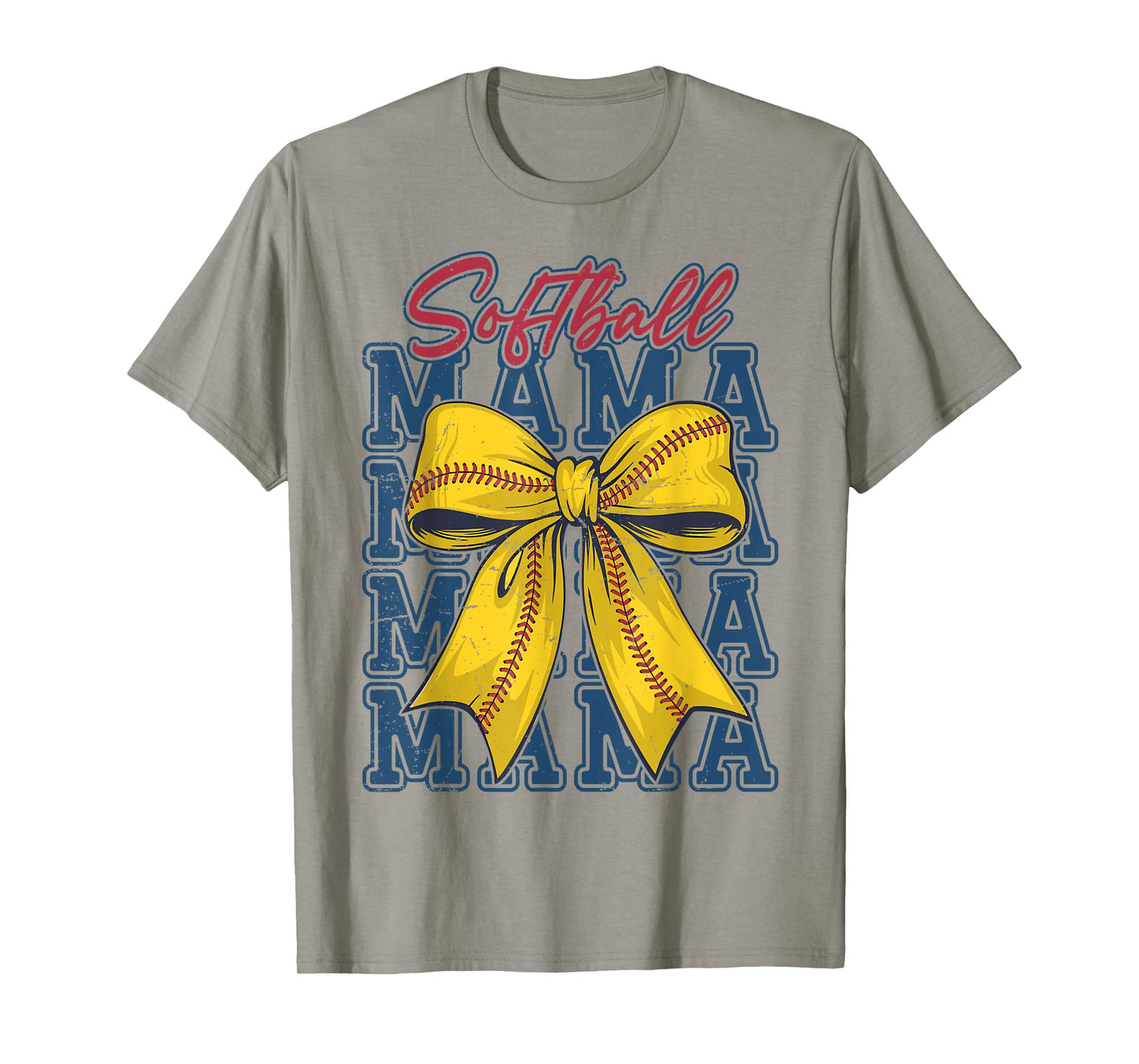 Softball Coquette Bow Softball Mom Game Day Softball Mama T-Shirt