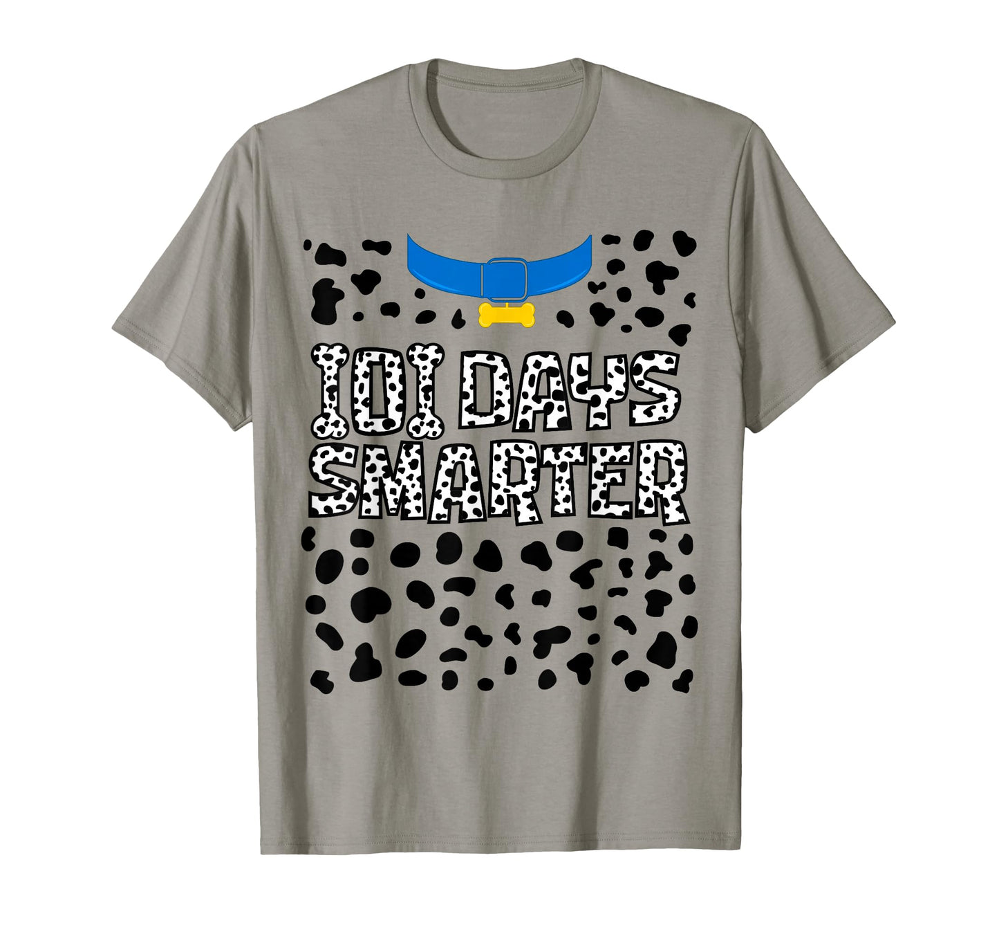 100 Days Smarter 100th of School Dalmatian Dog Teacher Kids T-Shirt