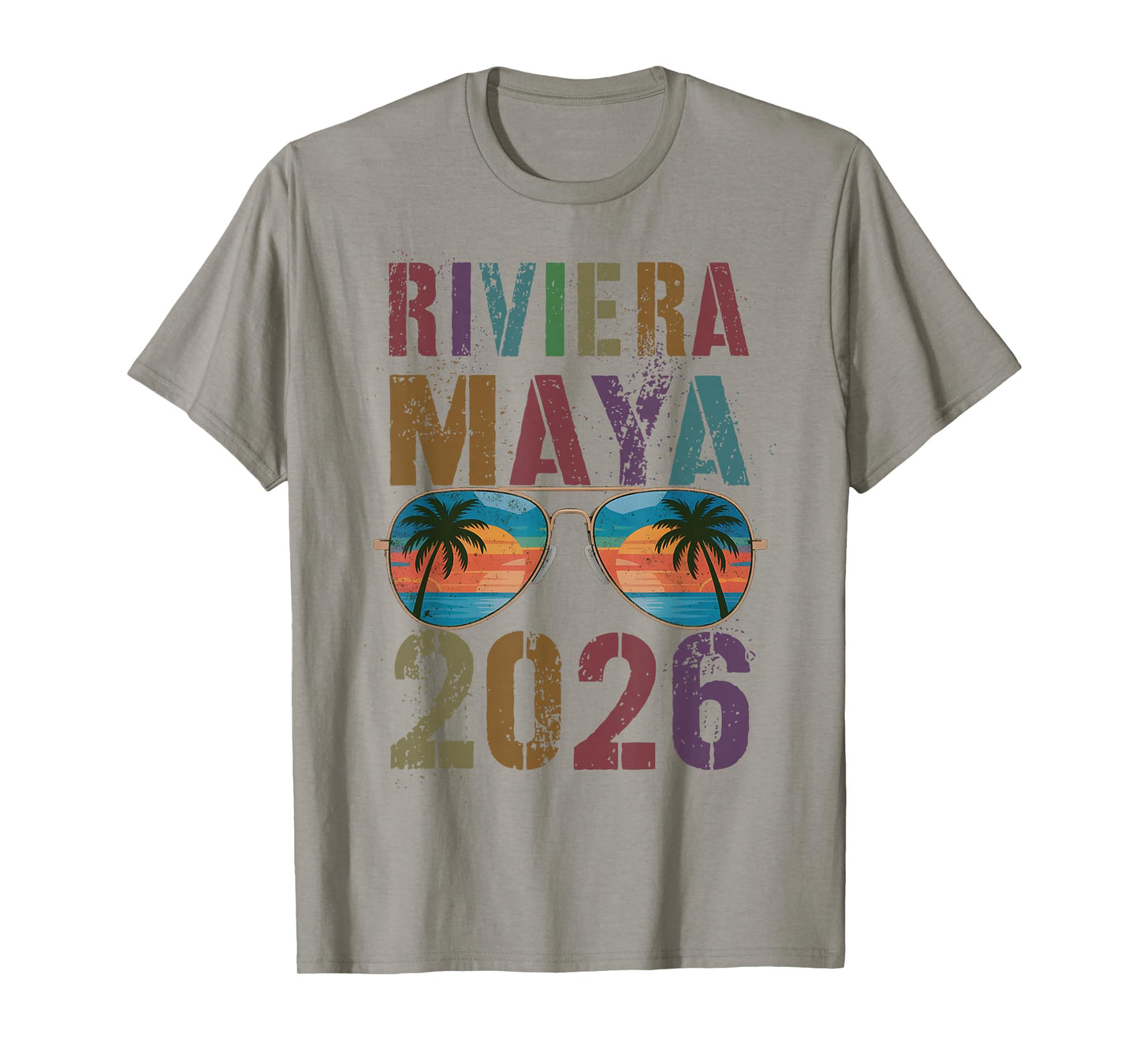 Retro Riviera Maya 2026 Trip Beaching All Girls Mexico Vacay T-Shirt