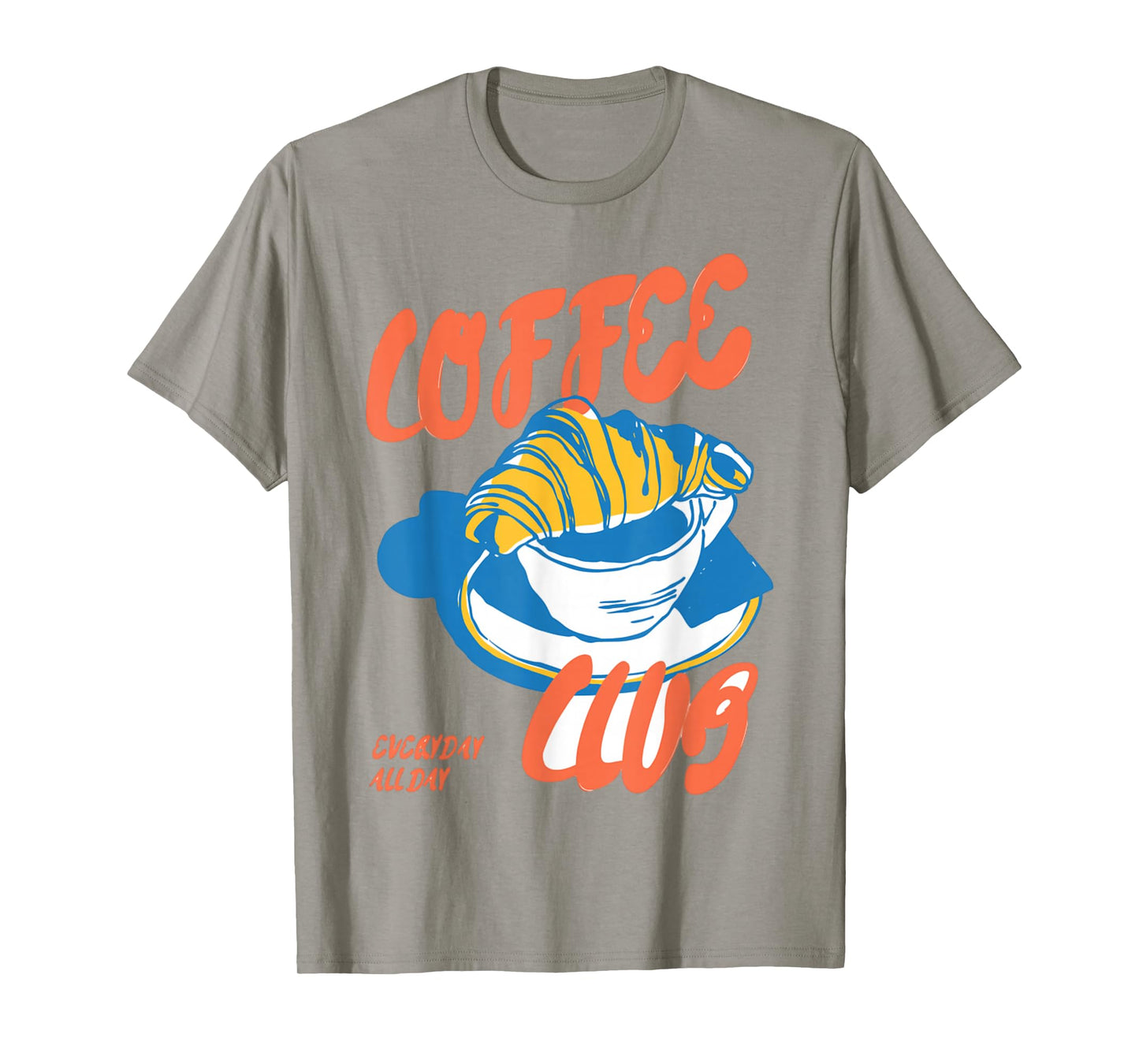 Trendy Coffee Lovers Breakfast Pastry Croissant Club T-Shirt
