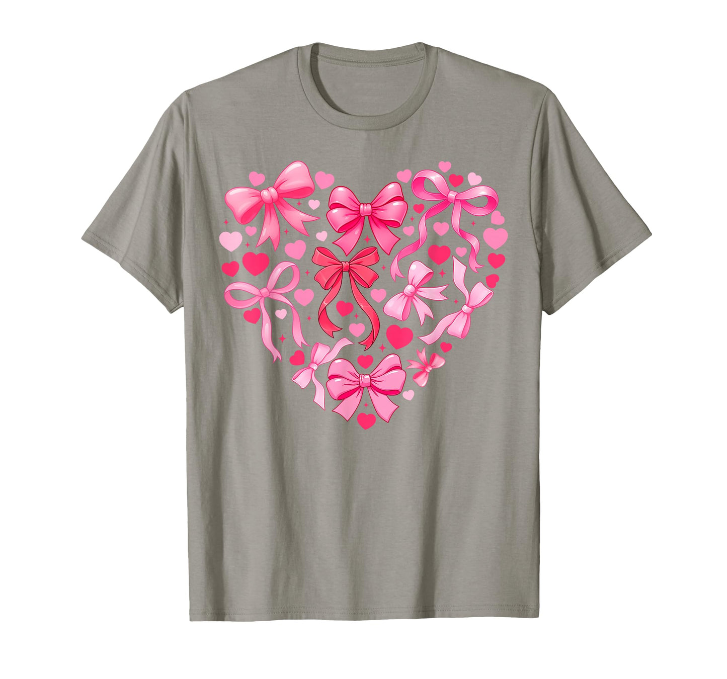 Cute Pink Heart Love Coquette Valentine Outfit Women Girl Ki T-Shirt
