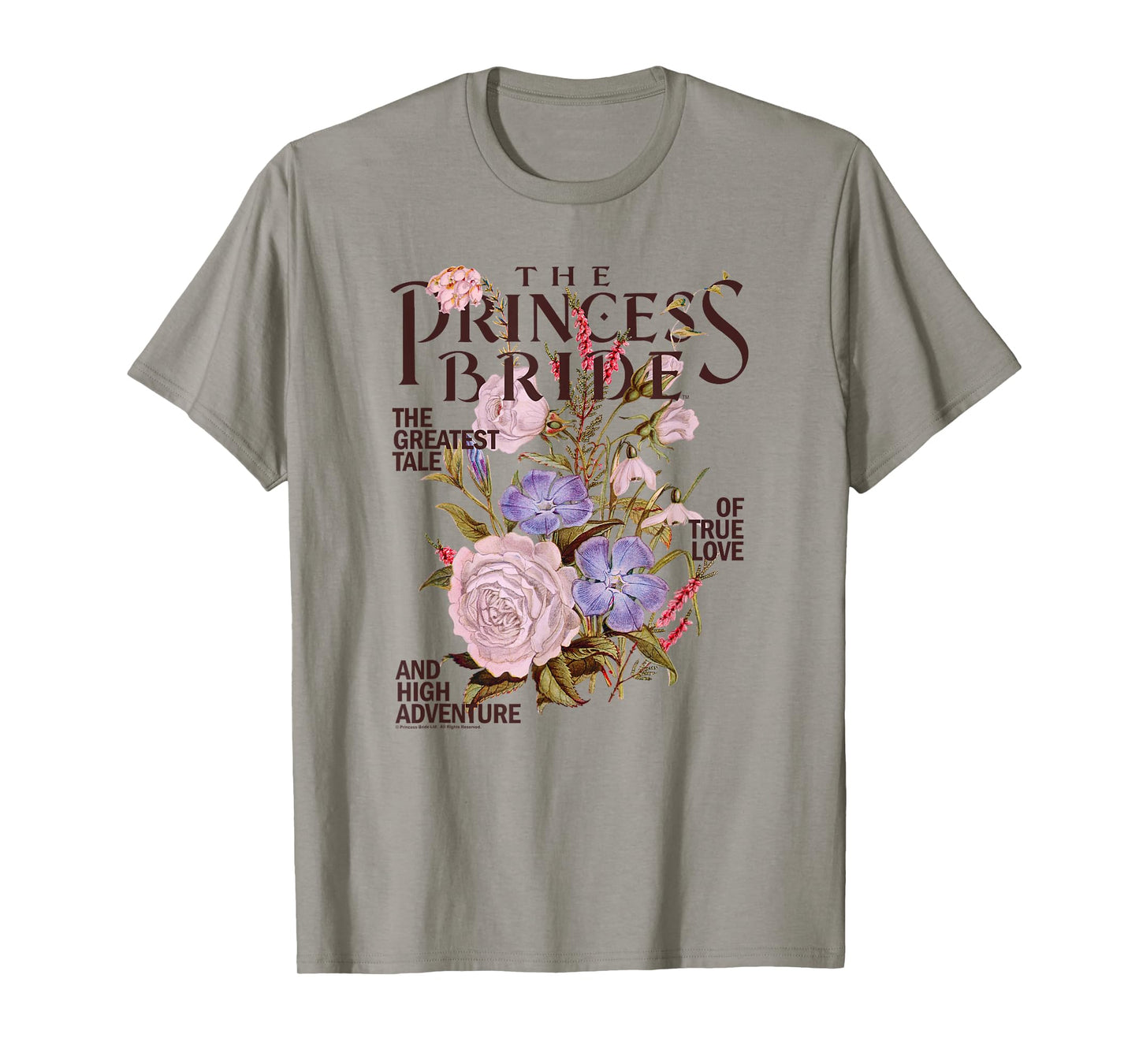 The Princess Bride Vintage Flowers Retro Fantasy Movie T-Shirt
