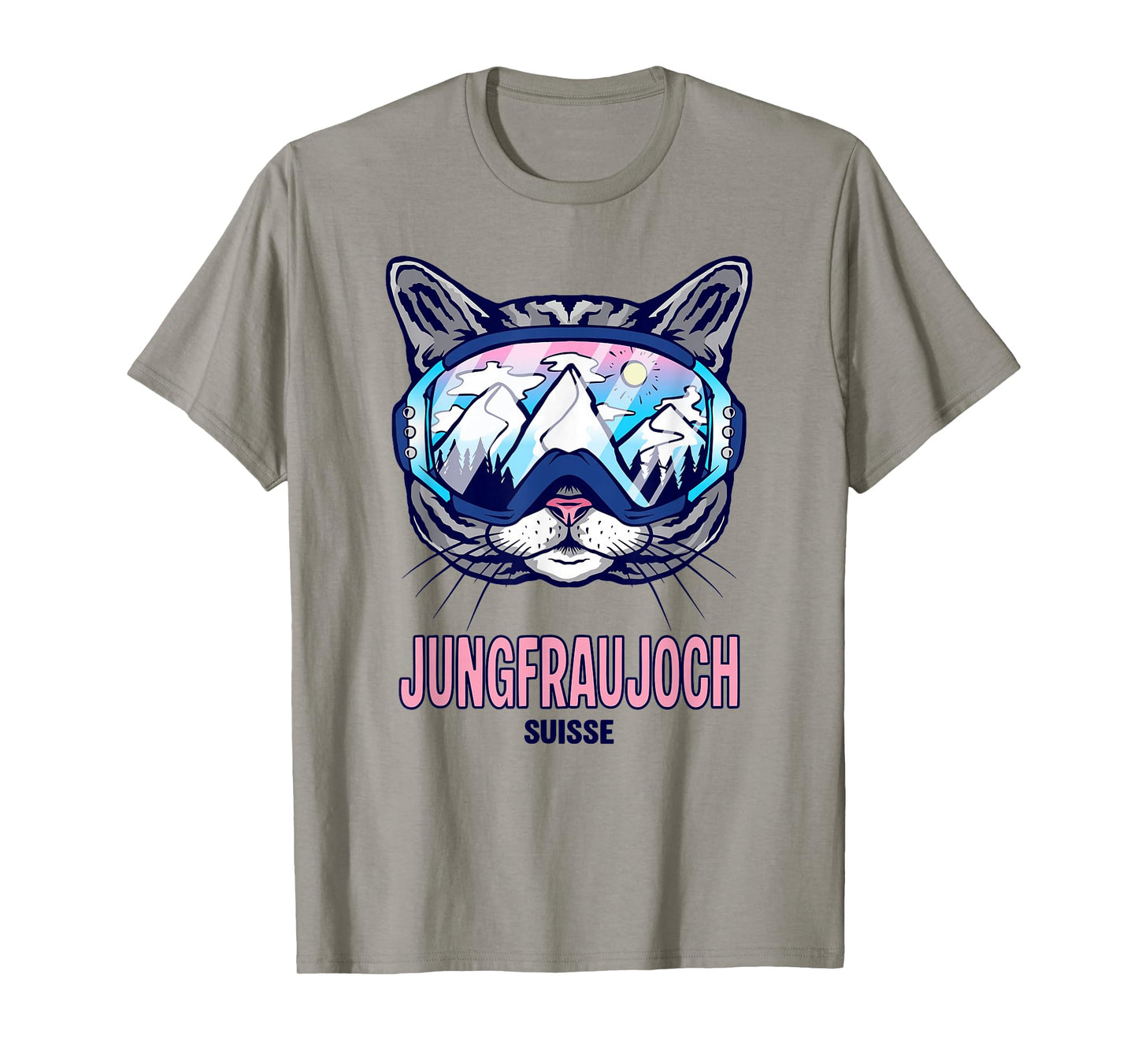 Jungfraujoch Mountain Panorama Cat Ski Goggles T-Shirt