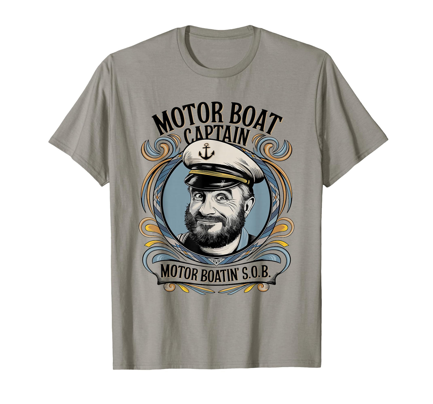Motor Boat Captain Funny Boating Humor for Men T-Shirt