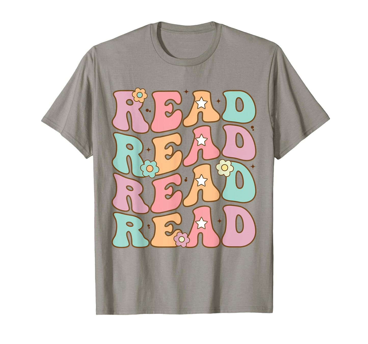 Read School Librarian Life Teacher Reading Groovy Read T-Shirt