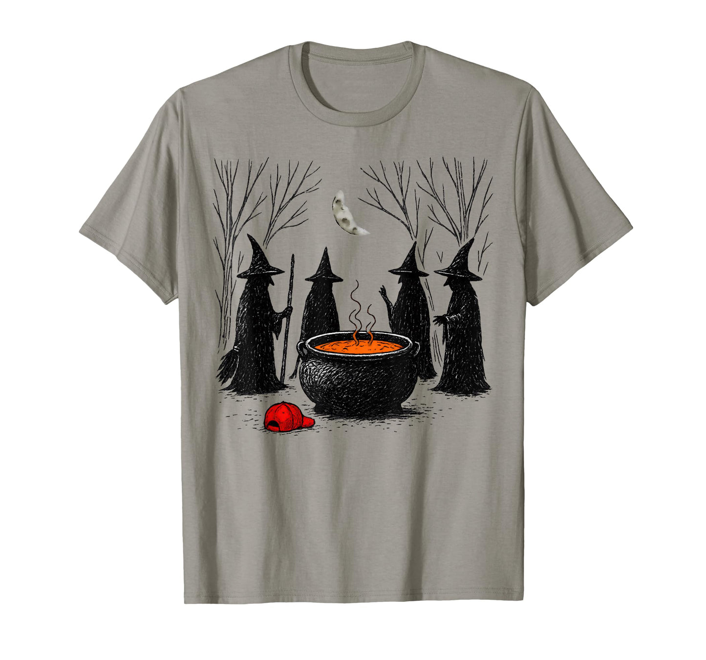 Spooky Witch Halloween Anti Trump Feminist Women Rights T-Shirt