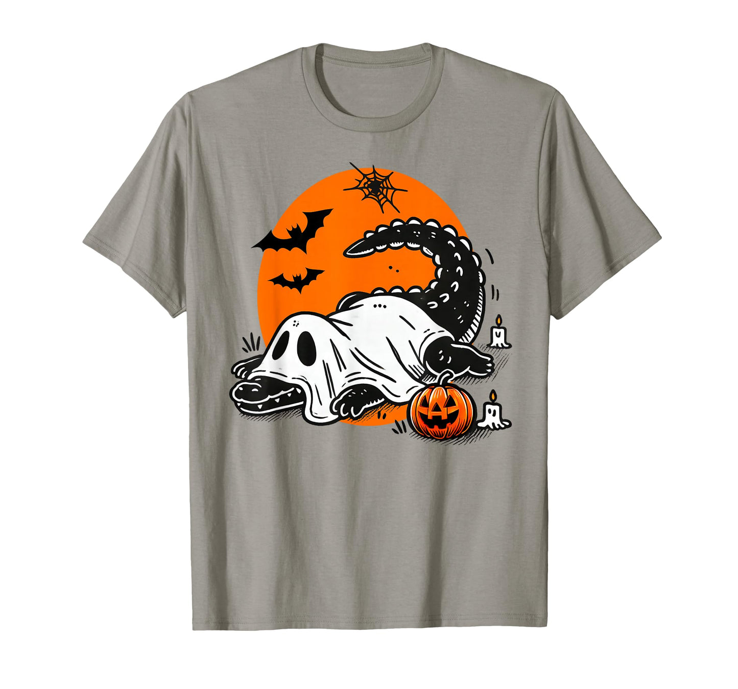 Funny Crocodile Ghost Costume Spooky Halloween Alligator T-Shirt