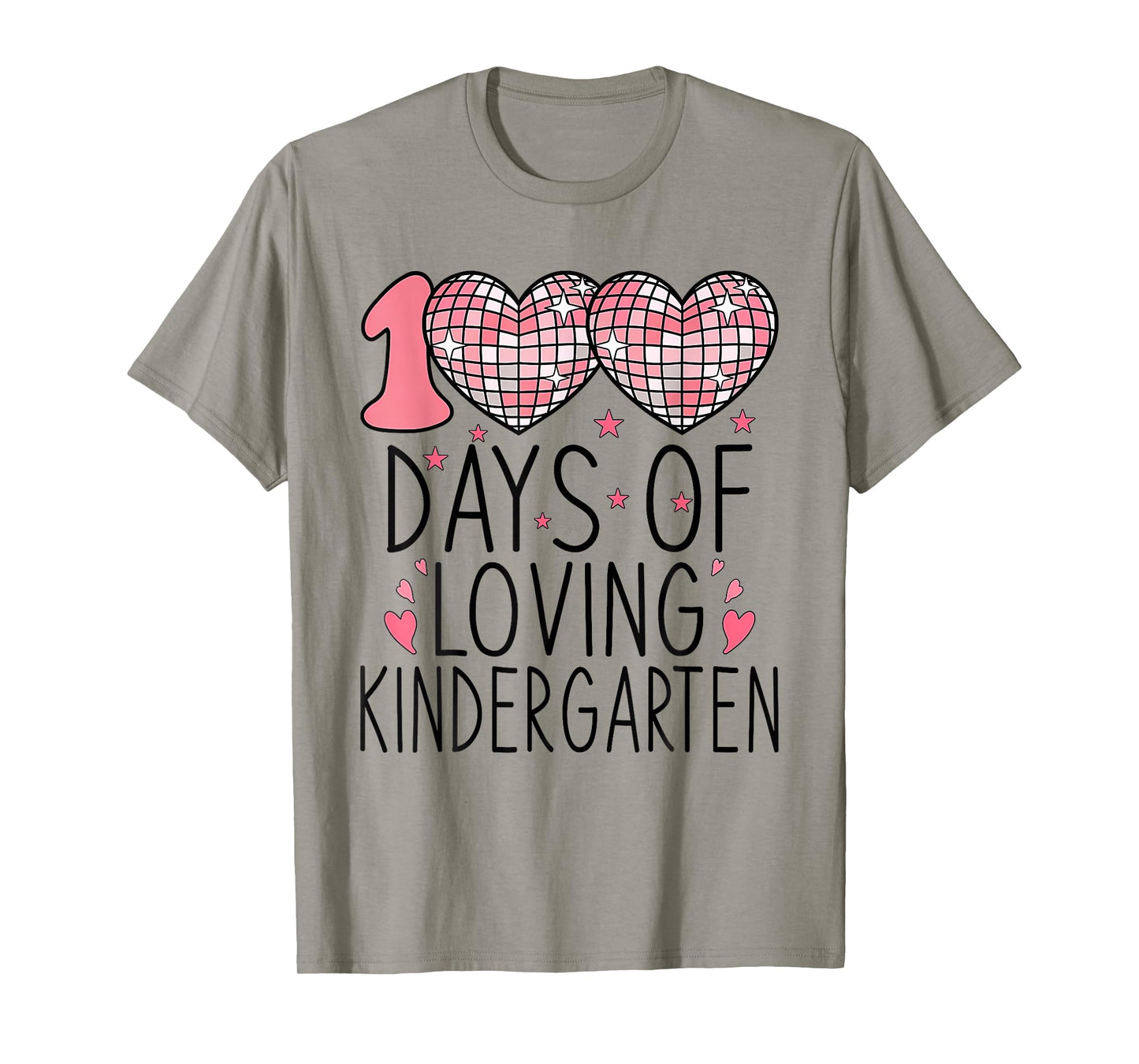 100 Days of Loving Kindergarten Heart 100th Day of School T-Shirt