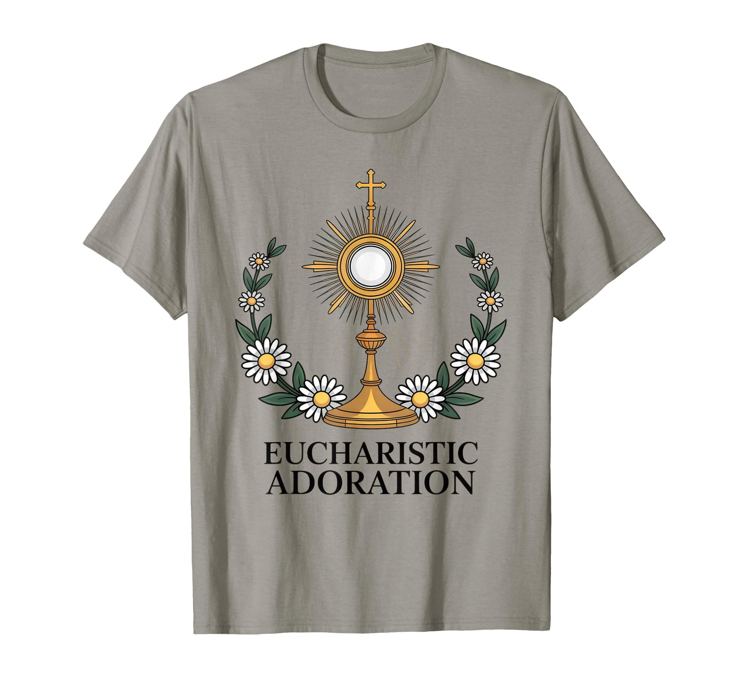 Eucharistic Monstrance Catholic Worship T-Shirt