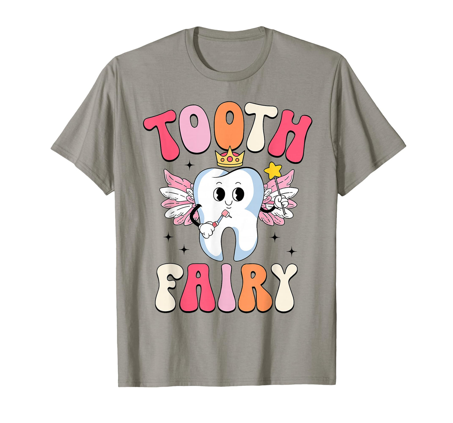Tooth Retro Fairy Halloween Dentist Dental Assistant Costume T-Shirt