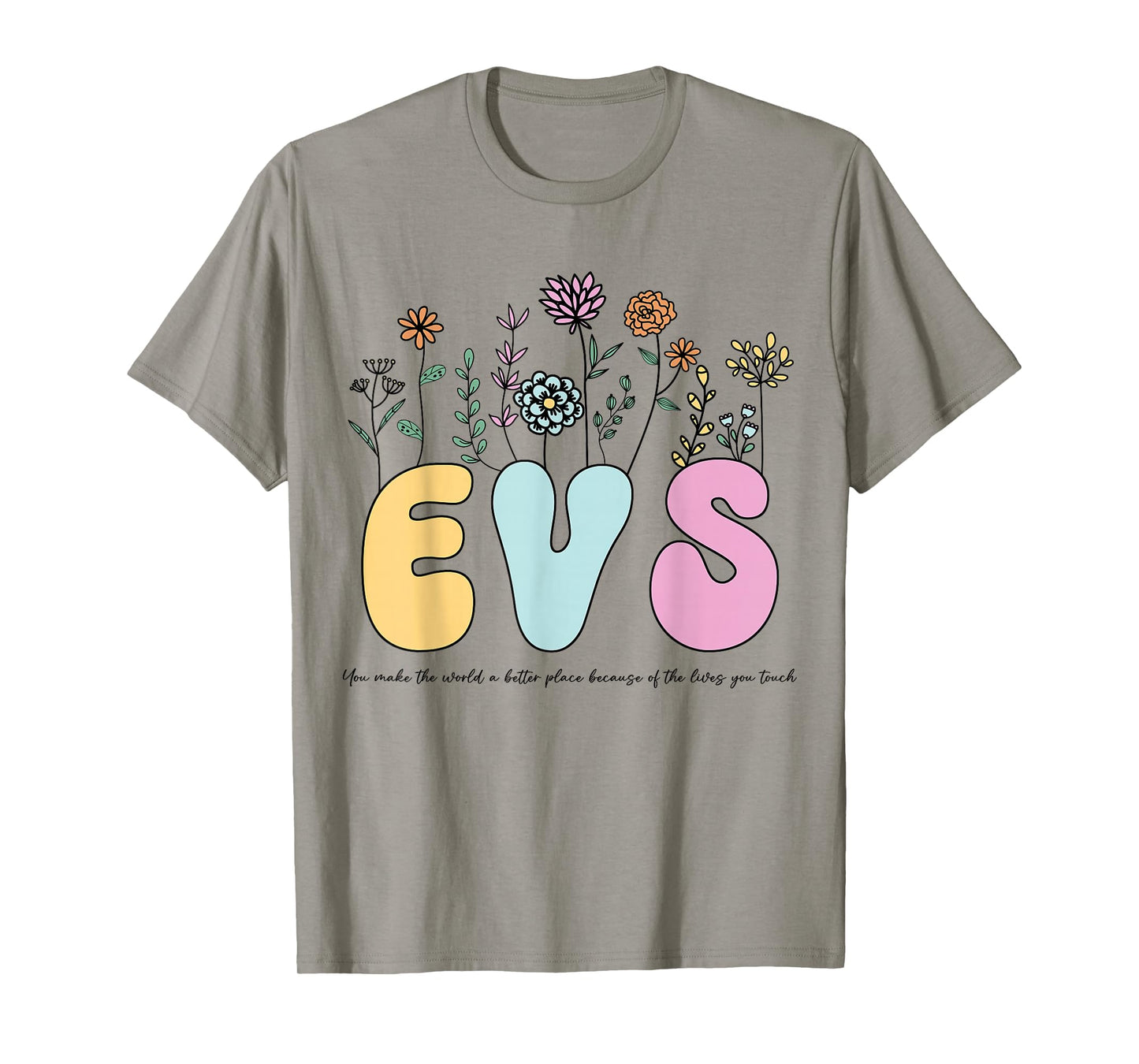 Retro Vintage Floral EVS Shirt For Women Nurse Week T-Shirt