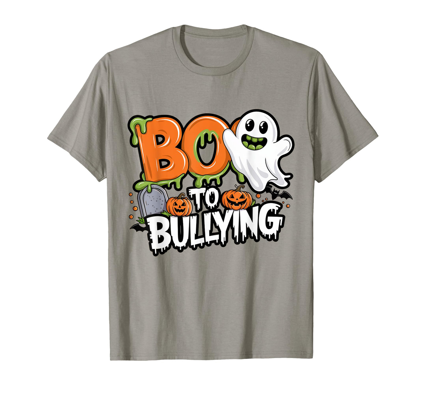 Boo Anti Bullying Funny Halloween Orange Unity Day Boys T-Shirt