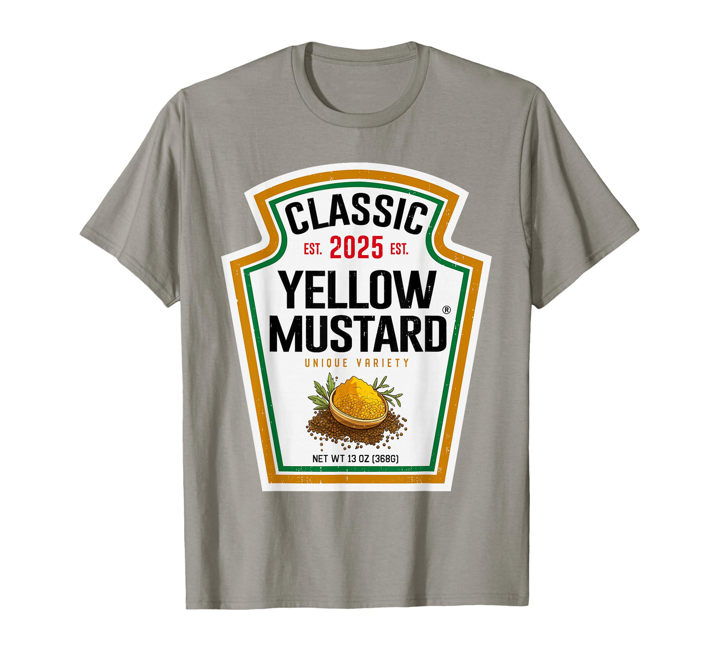 Yellow Mustard Condiment DIY Halloween Costume Matching T-Shirt