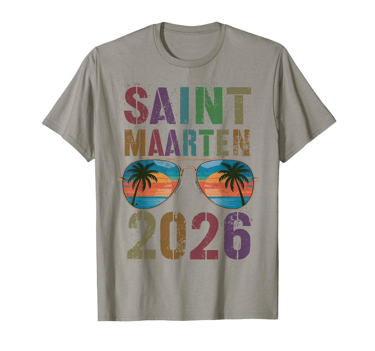 Retro Saint Maarten 2026 Vacay Travel Vacation Matching Trip T-Shirt