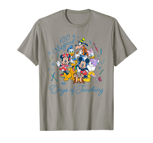Disney 100 Magical Days of Teaching 100th Day School Teacher T-Shirt