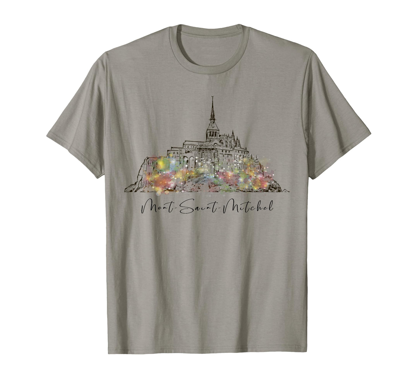 France Normandy Mont Saint Michel Europe French Vacation Tee T-Shirt