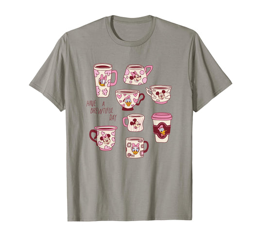 Disney Mickey & Pals Valentine's Coffee Have a Brewtiful Day T-Shirt