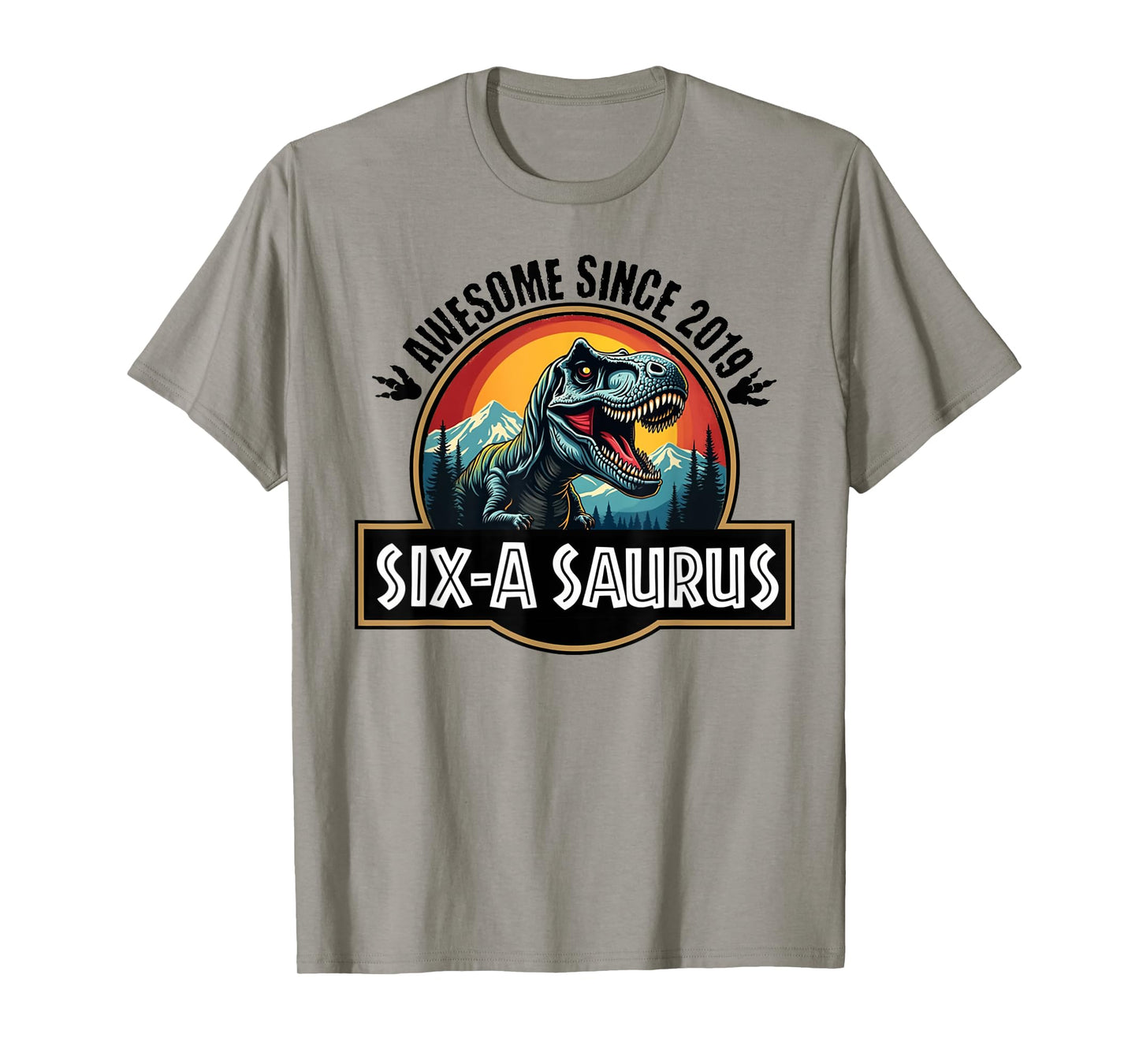 Six-a-Saurus 6th Birthday Dinosaur T-Rex for Boys And Girls T-Shirt