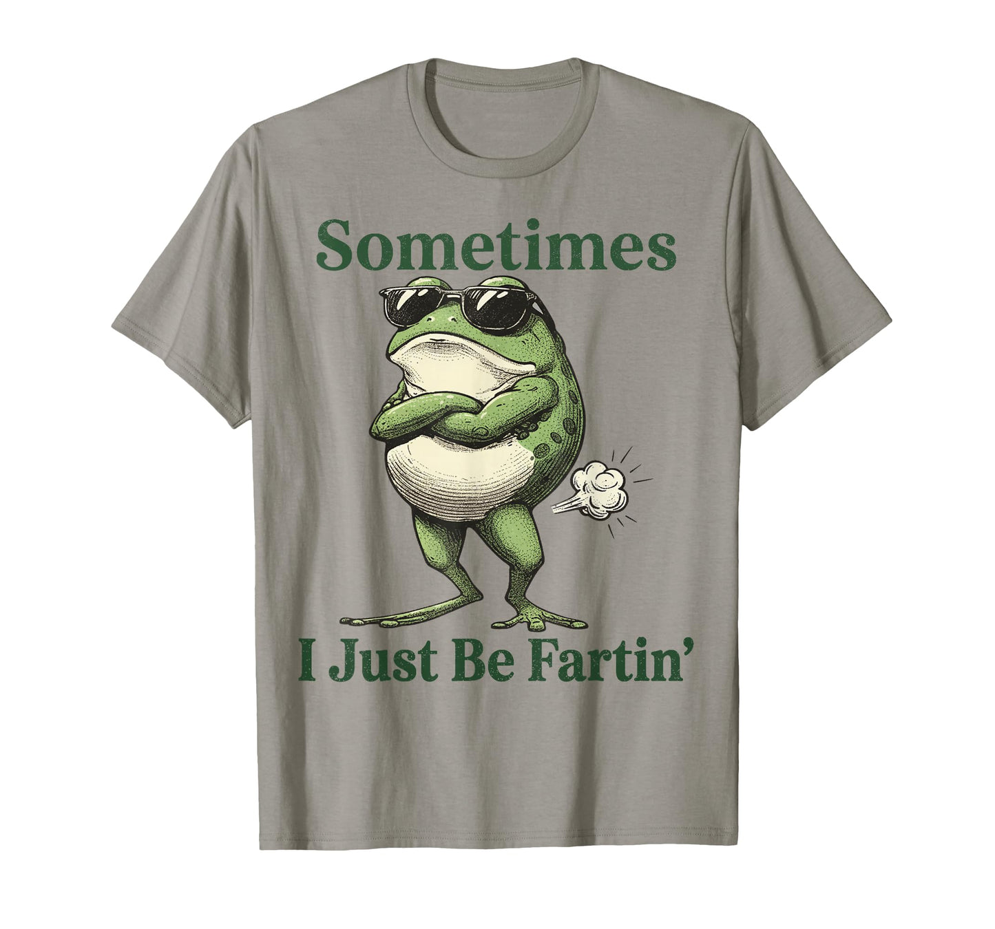Sometimes I Just Be Farting Funny Vintage Frog Graphic T-Shirt