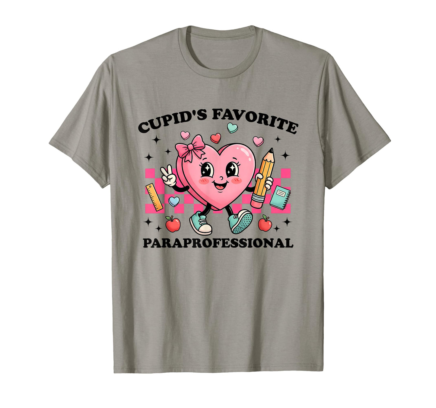 Cupid’s Favorite Paraprofessional Valentines Funny Cupid T-Shirt