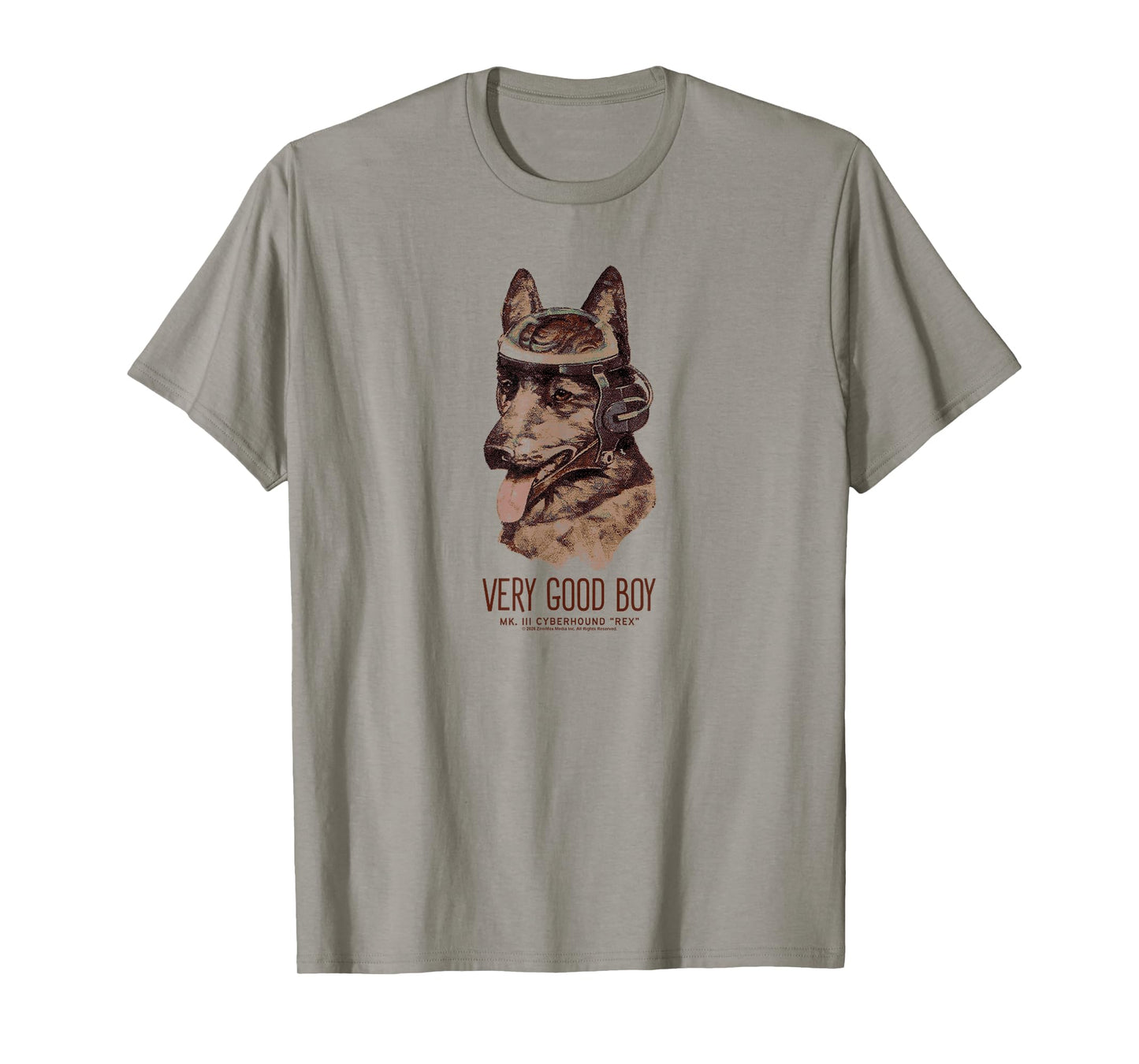 Fallout Retro Very Good Boy Cyberhound Rex Dog Video Game T-Shirt