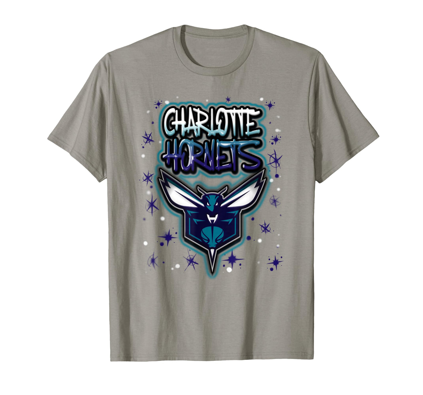 NBA Charlotte Hornets Airbrush Logo T-Shirt