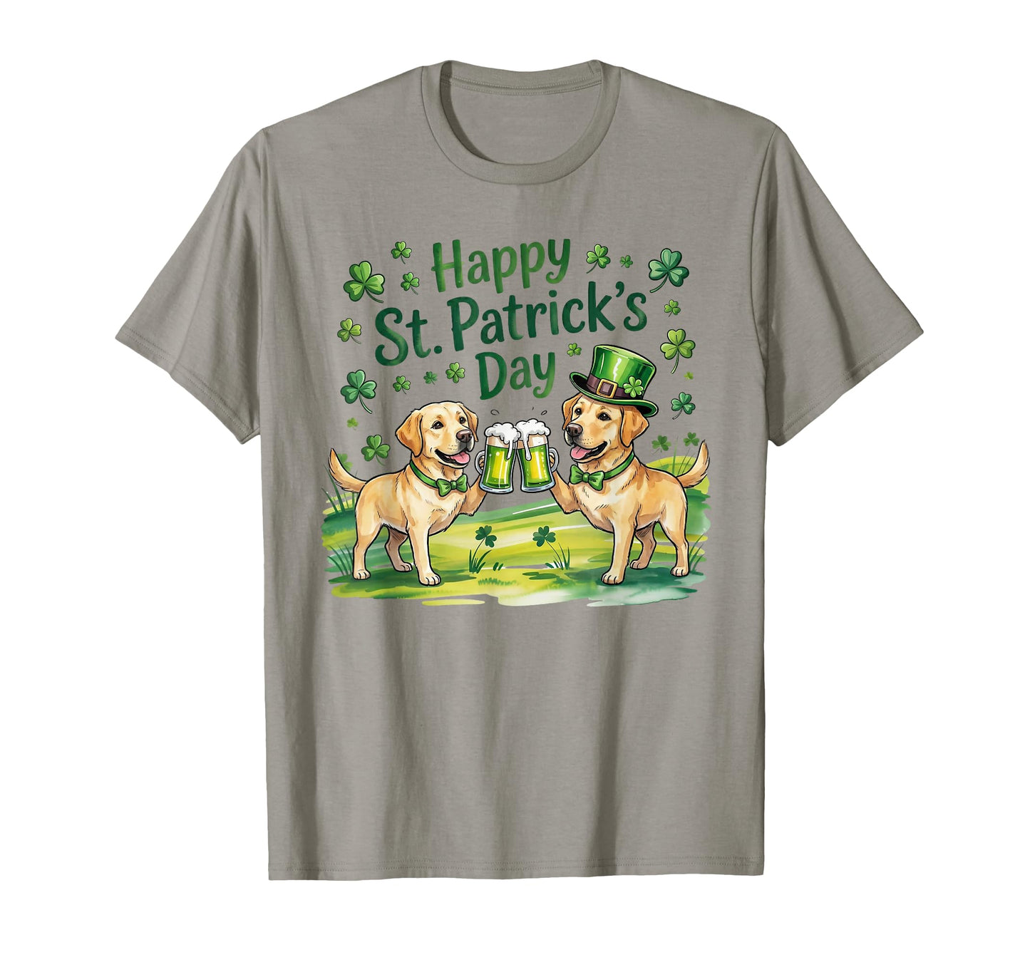 St Patrick’s Day Labradors Retriever Dog T-Shirt