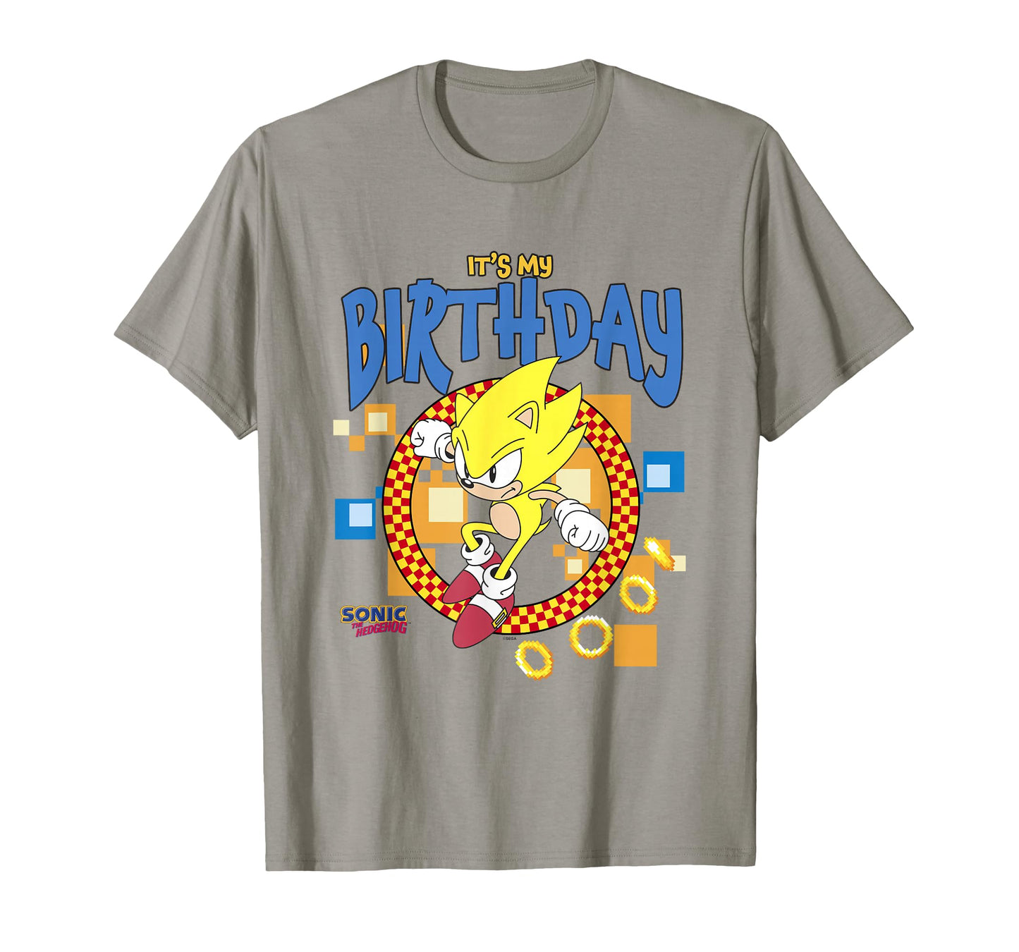 Sonic The Hedgehog Birthday It's My B-Day Super Sonic T-Shirt
