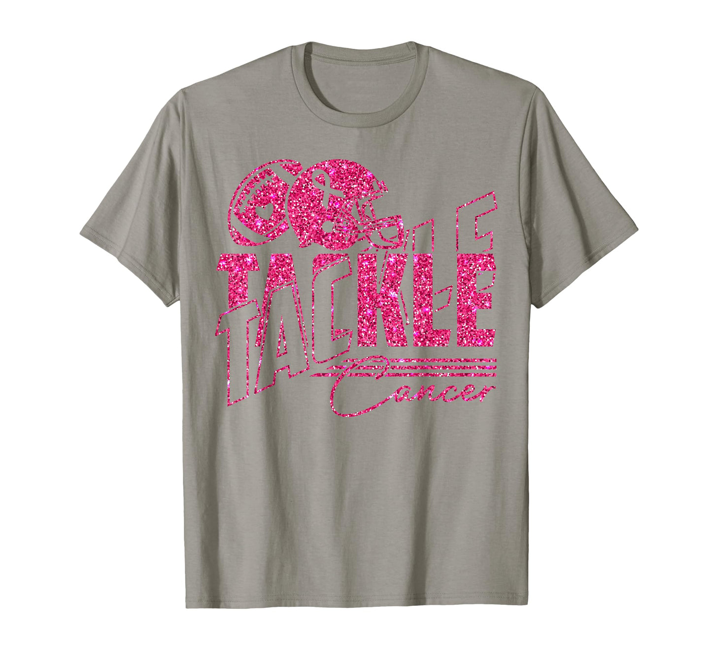 Tackle Cancer American Football Breast Cancer Awareness T-Shirt