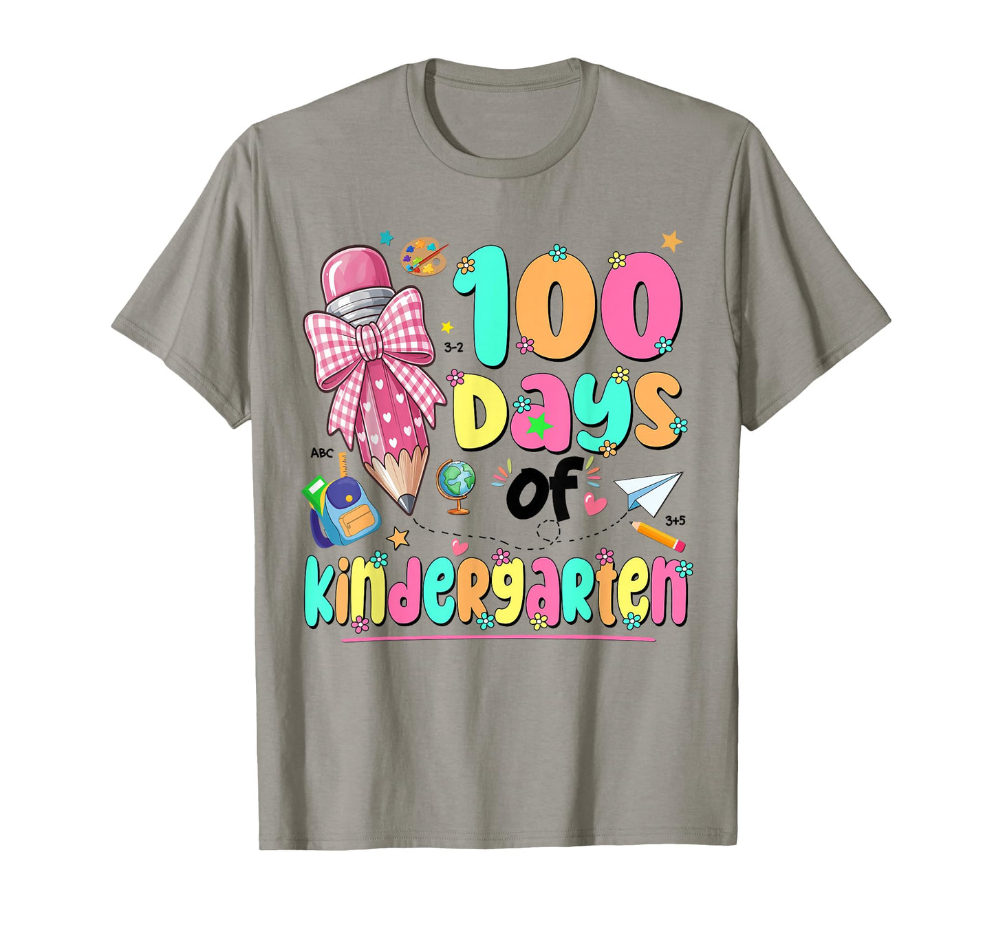 100th Day of School Teacher 100 Days of Kindergarten Girls T-Shirt