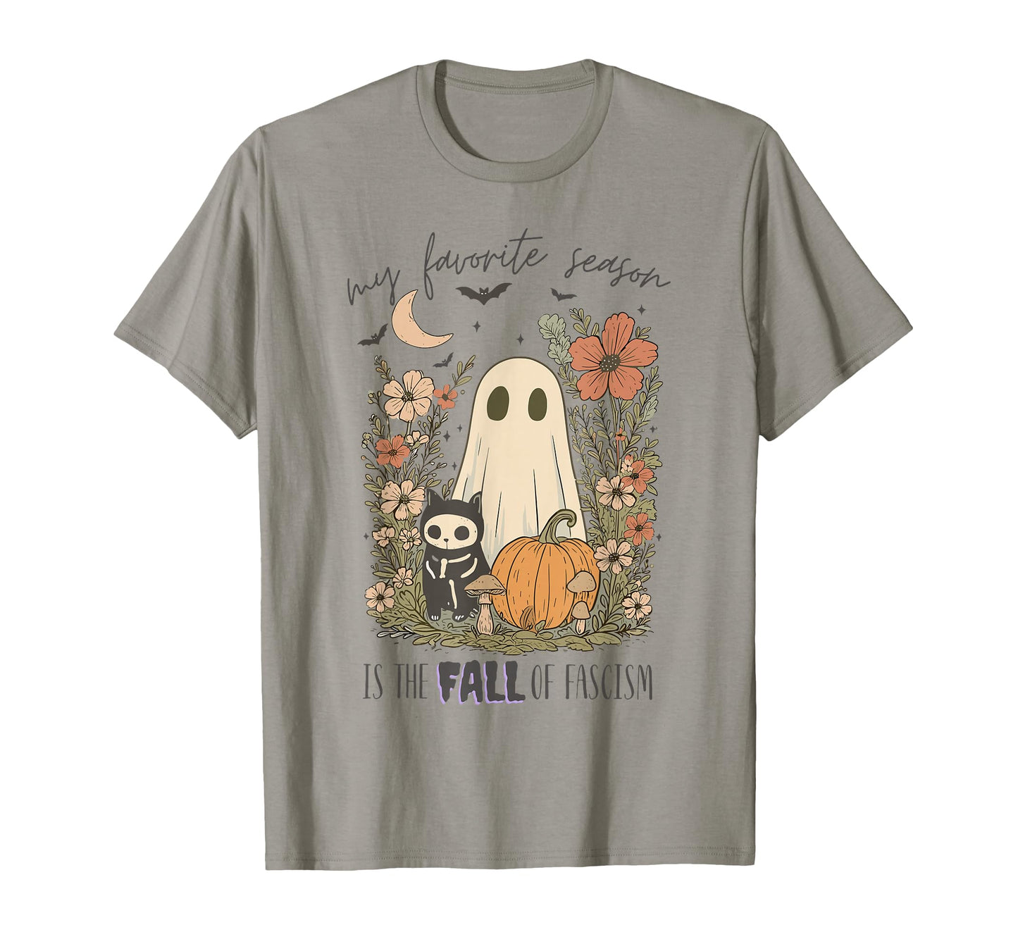 Halloween Retro My Favorite Season is The Fall of Fascism T-Shirt