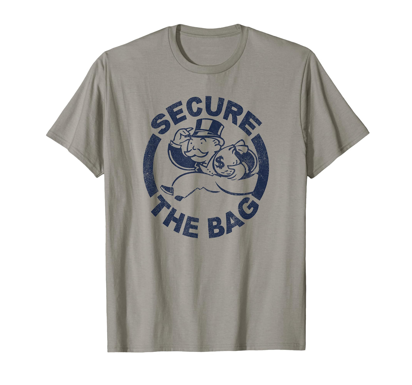 Monopoly Mr. Monopoly Secure The Bag Money Classic Logo T-Shirt