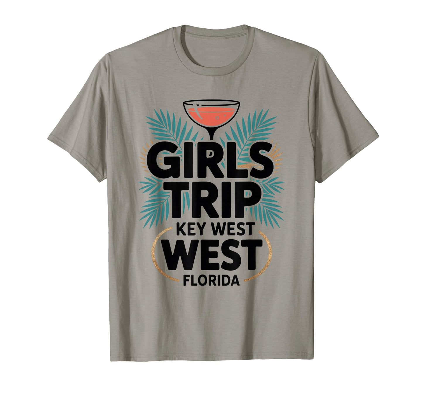 Girl's Trip Key West Women Girls Besties Florida Vacay T-Shirt