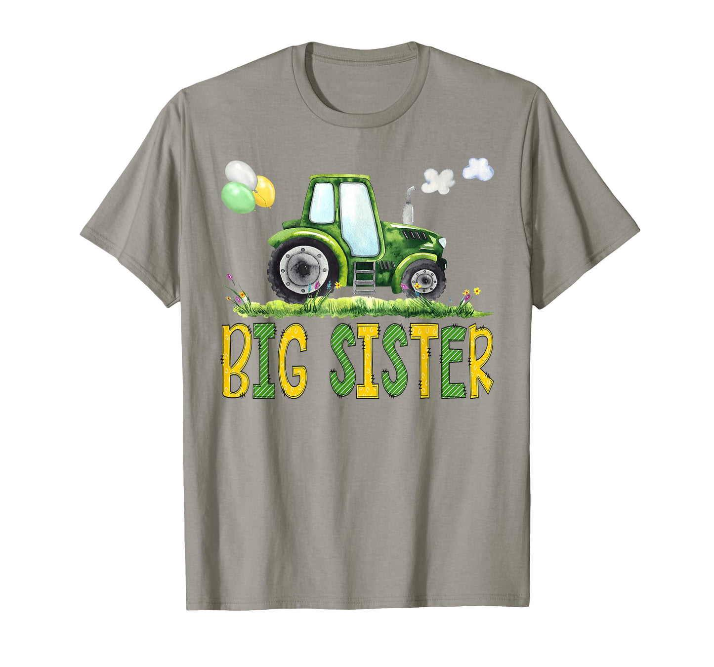 Big Sister of The Birthday Boy Tractor Farm Truck Matching T-Shirt