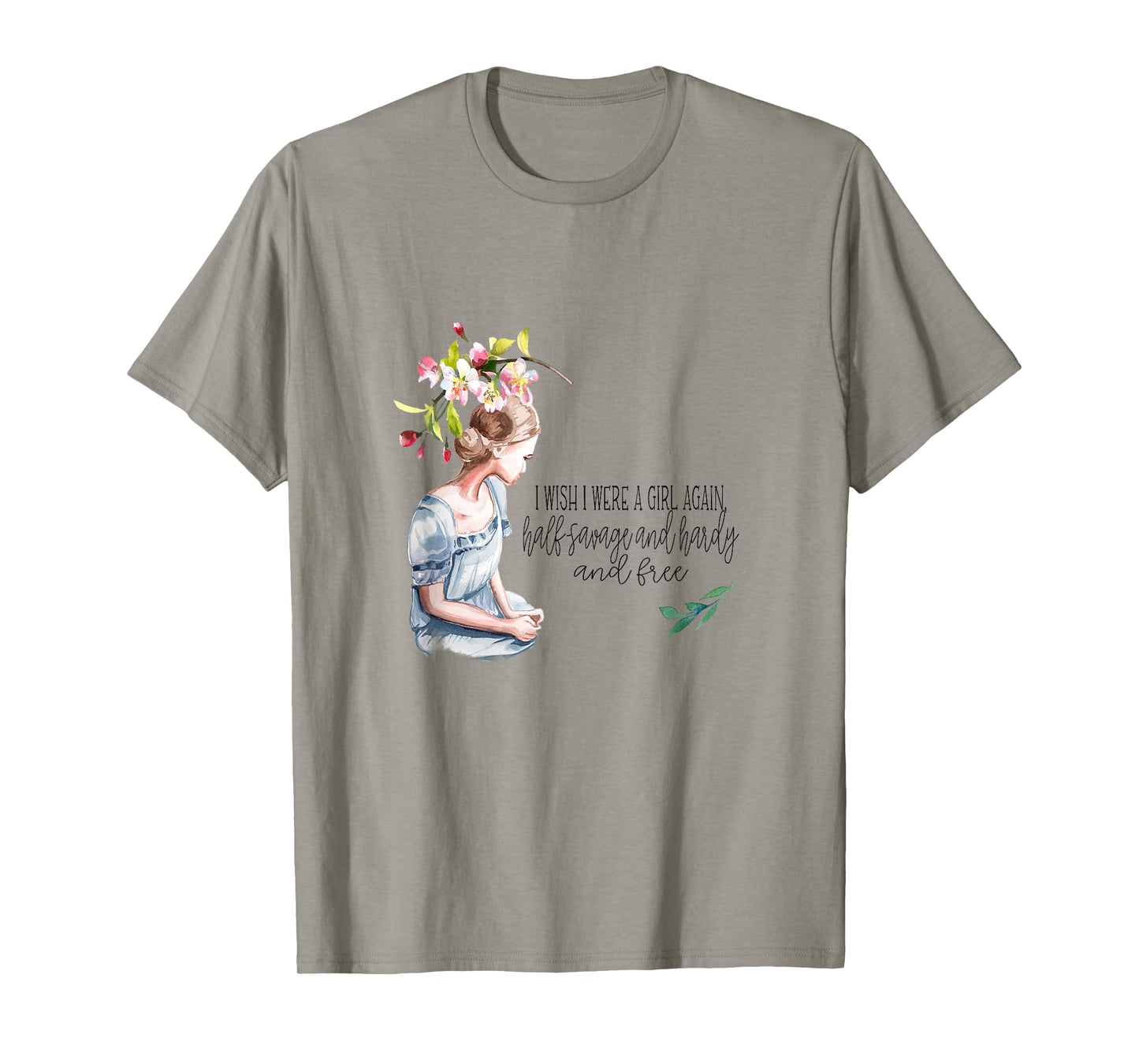 I Wish I were a Girl Again Wuthering Heights Quote T-Shirt